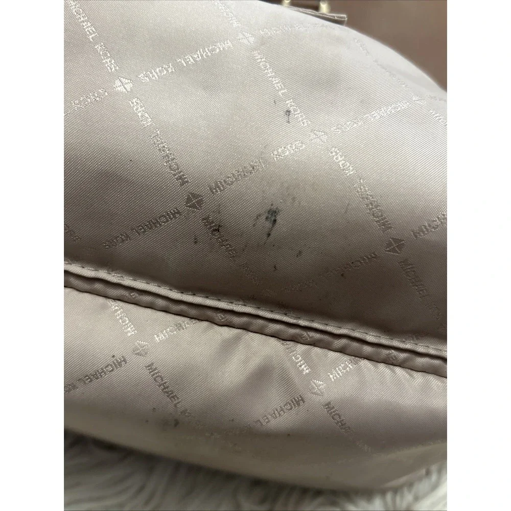 Michael Kors Sady Large Multifunctional Top Zip Tote Brown Laptop Bag EUC